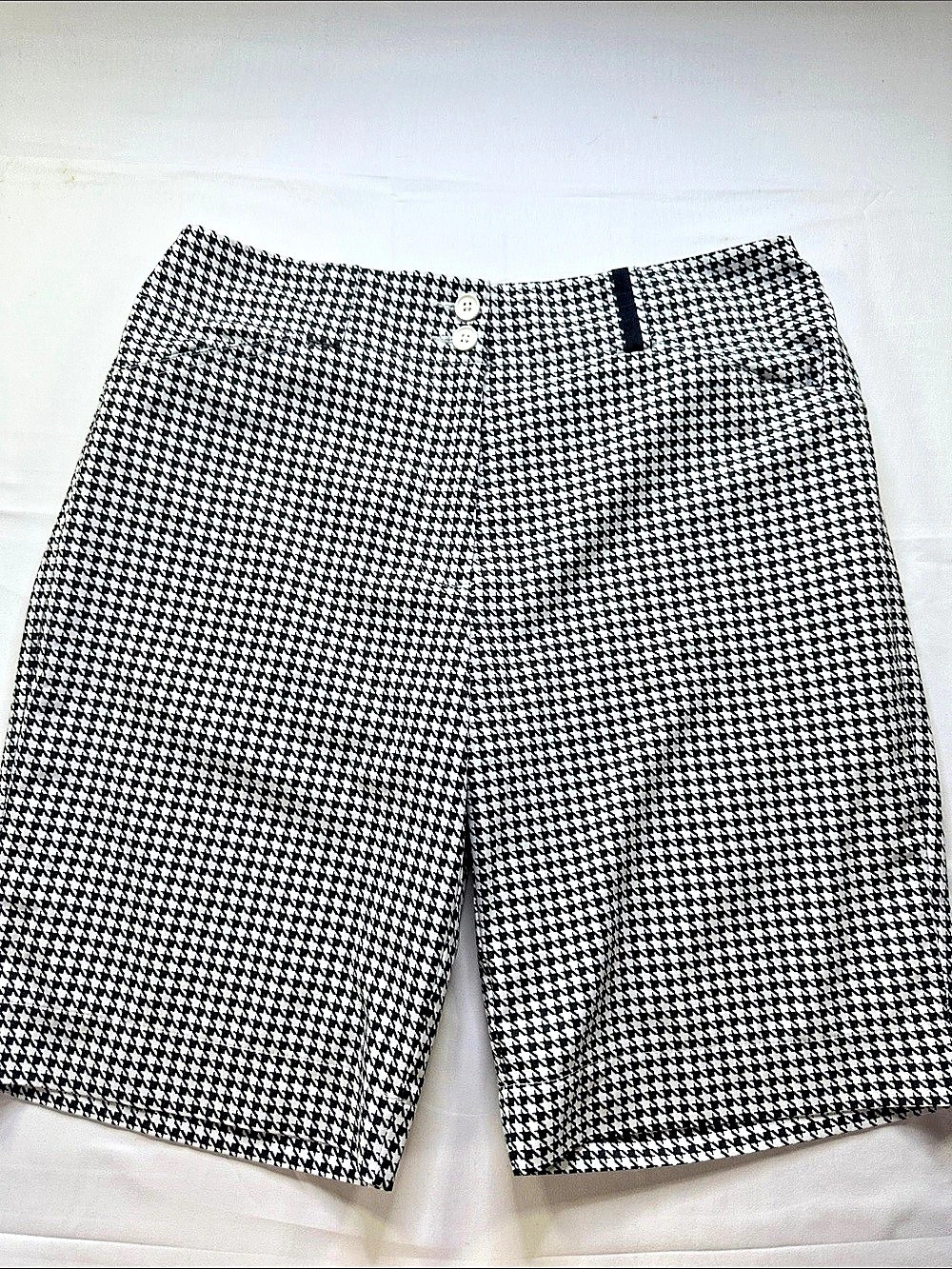Nike Golf Dri-FIT shorts Houndstooth Golf Shorts in Black & White